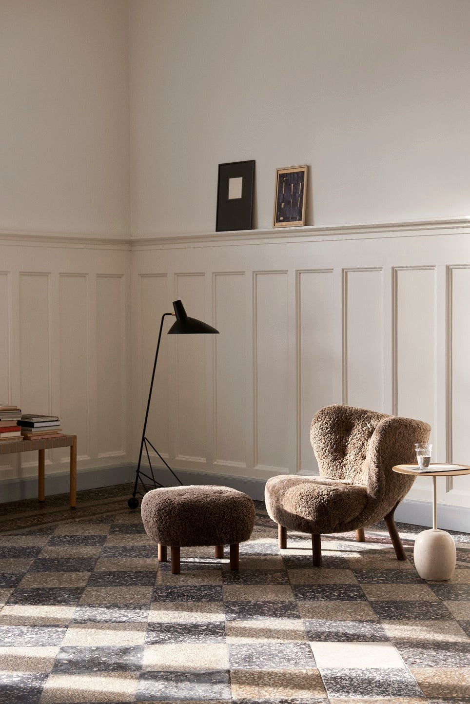 AndTradition &Tradition Little Petra Lounge Chair in Schafsfell