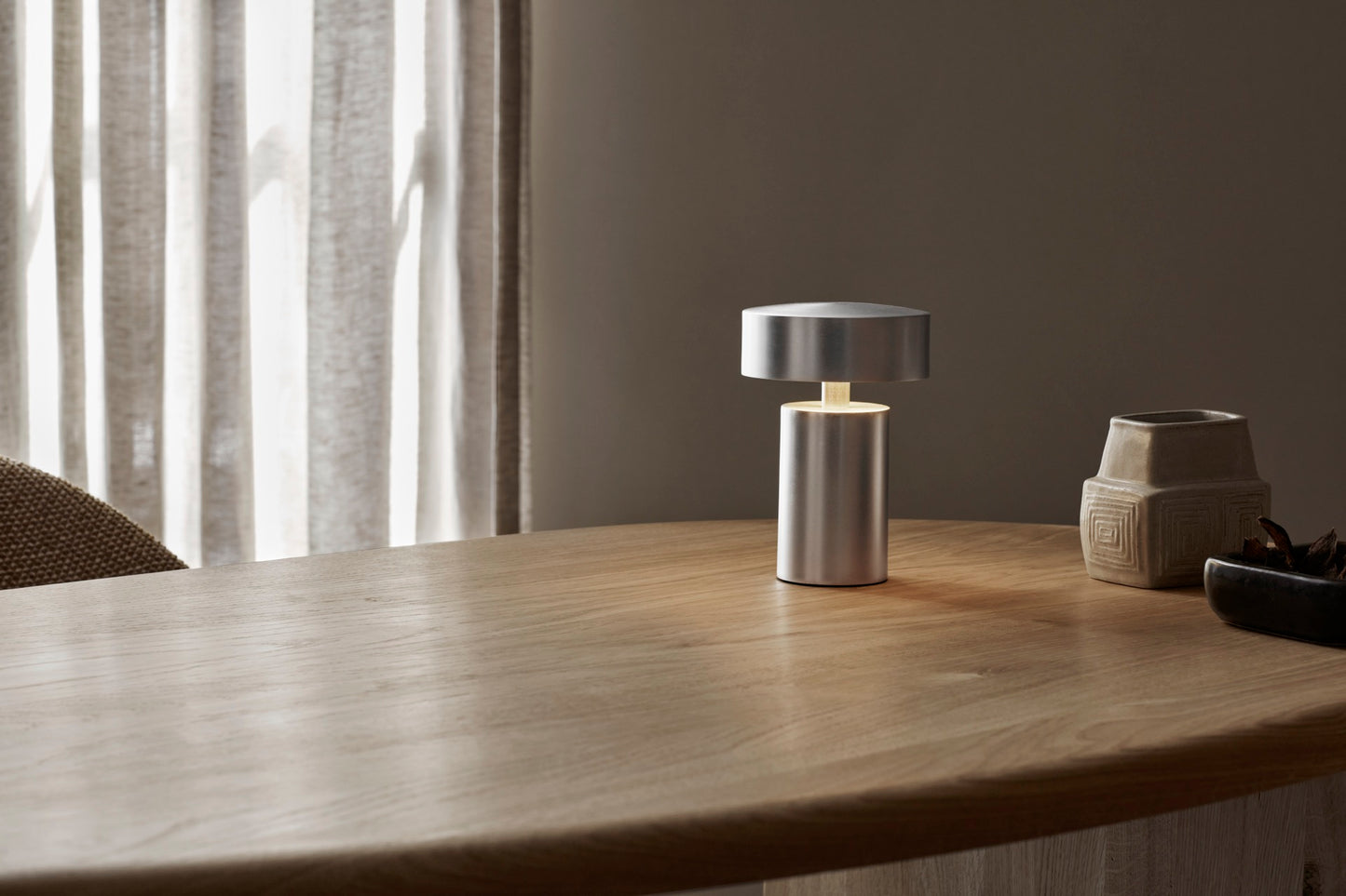 Column Table Lamp, Portable