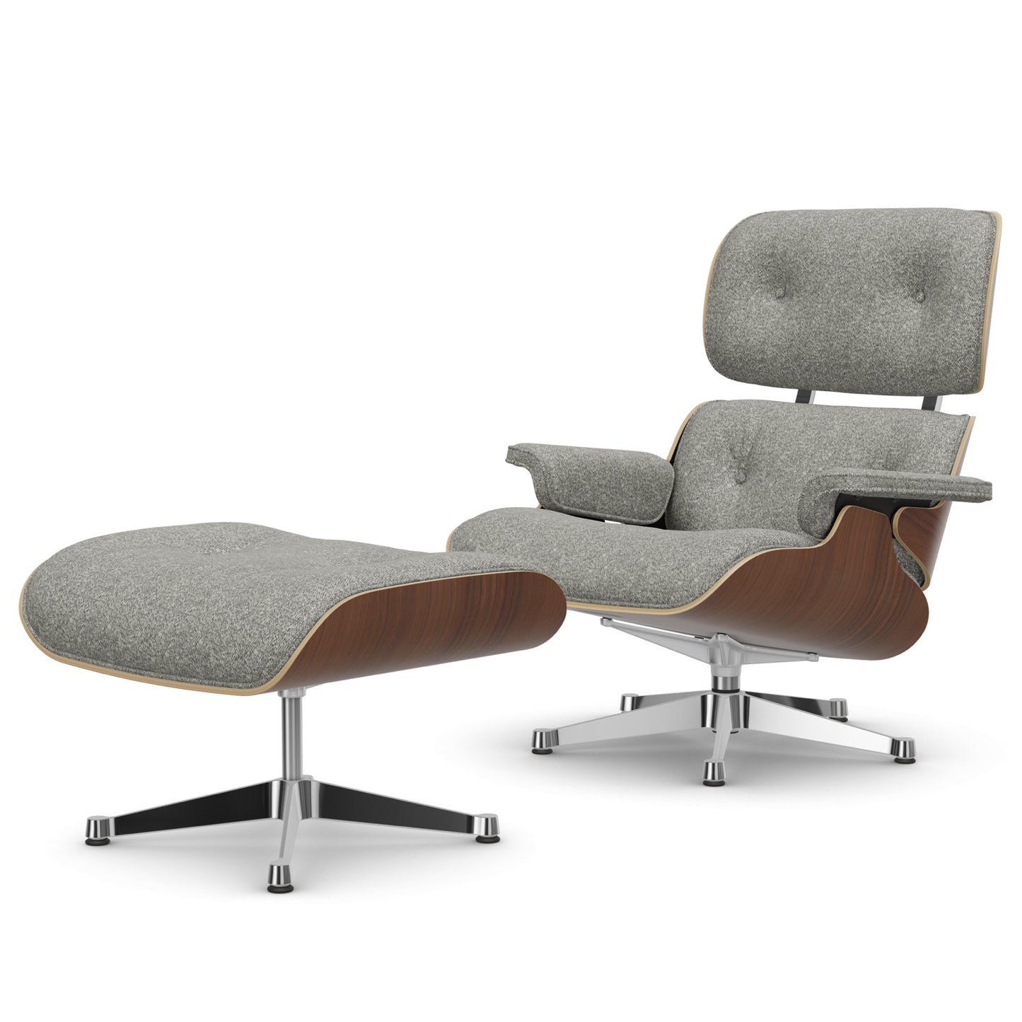 Lounge Chair & Ottoman Black Pigmented Walnut