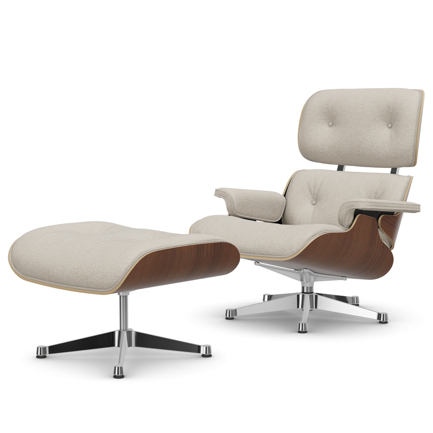 Lounge Chair & Ottoman Black Pigmented Walnut