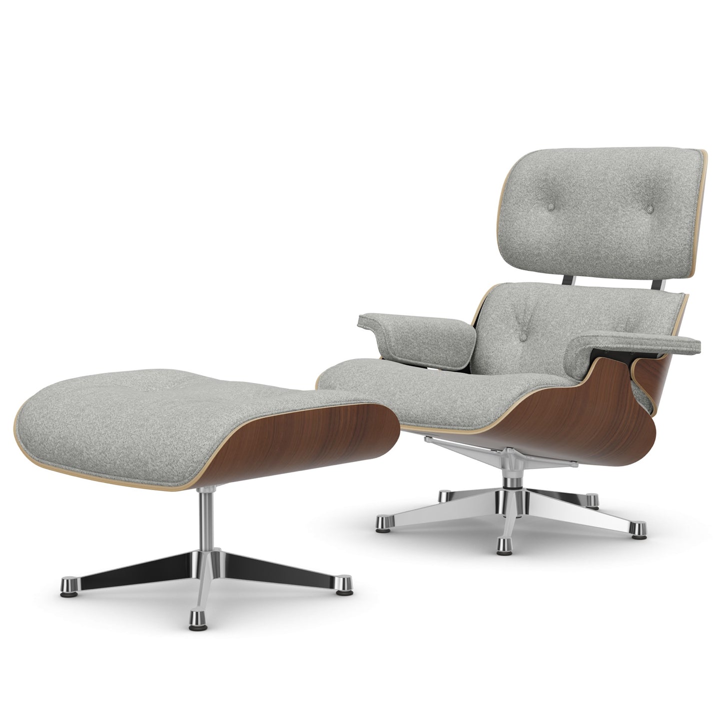 Lounge Chair & Ottoman Black Pigmented Walnut