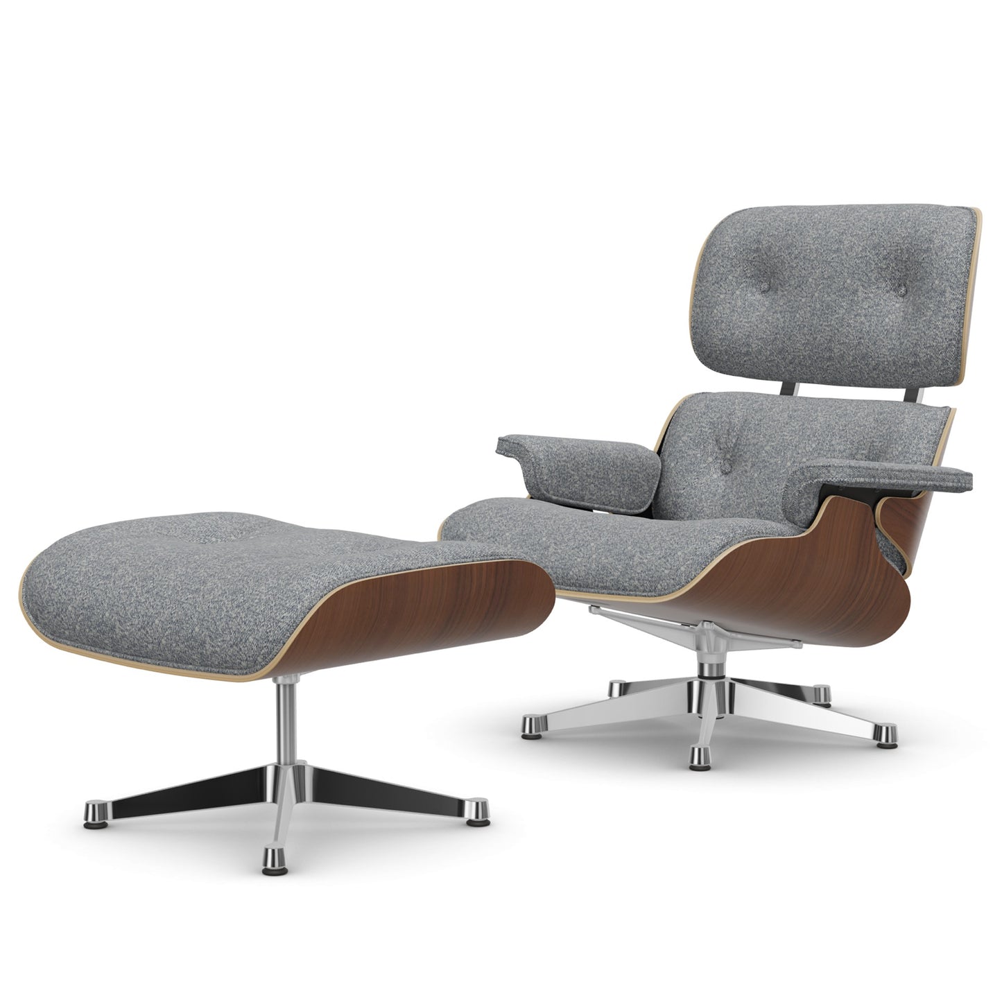 Lounge Chair & Ottoman Black Pigmented Walnut
