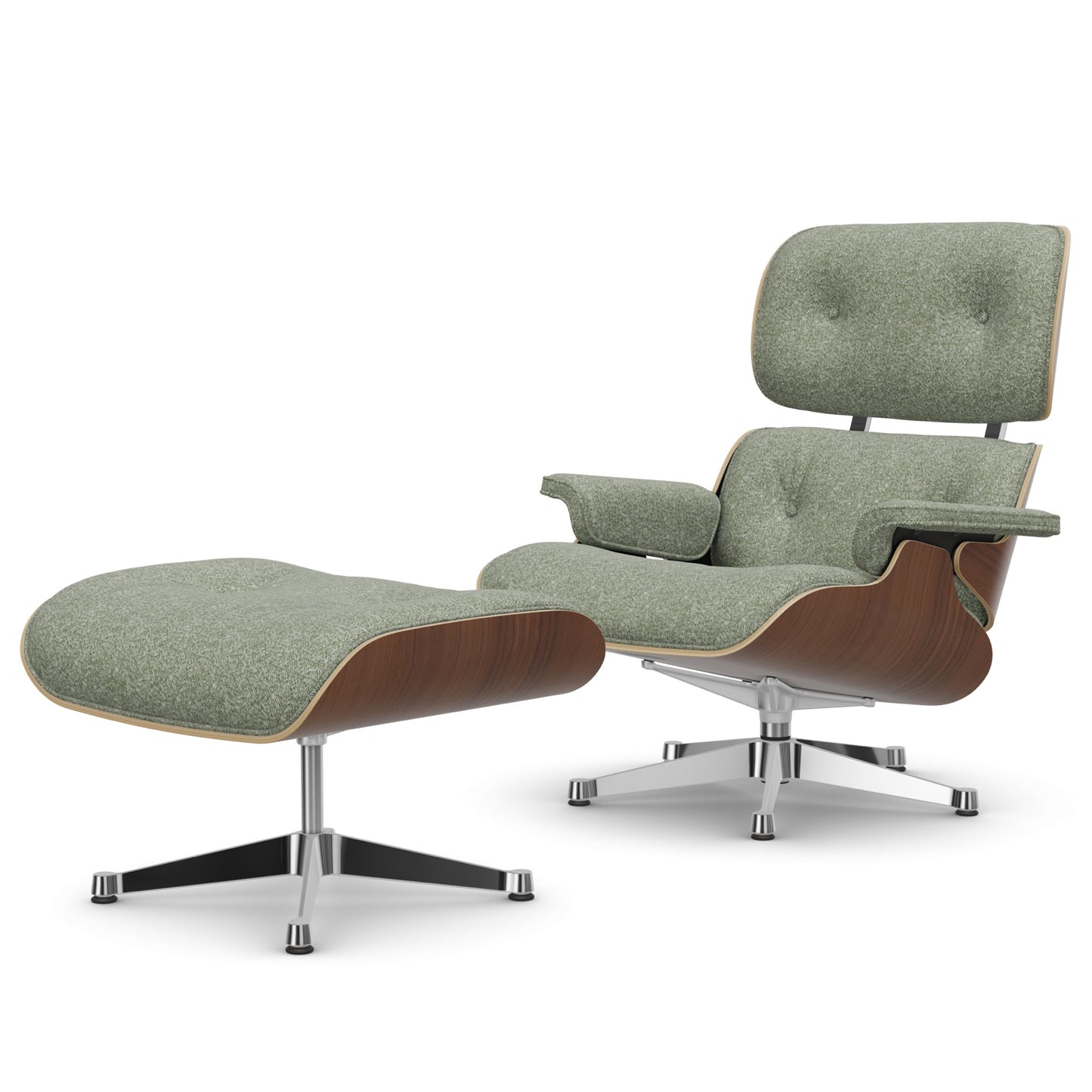 Lounge Chair & Ottoman Black Pigmented Walnut