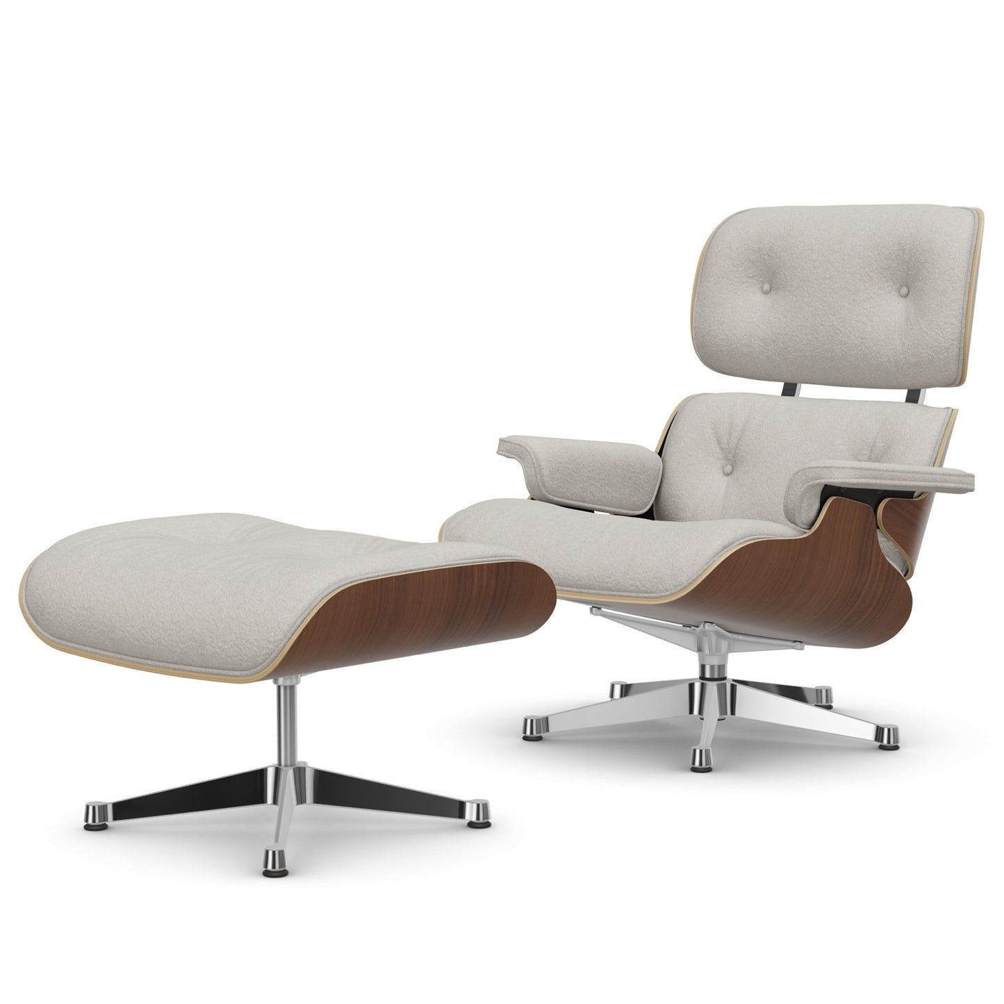 Lounge Chair & Ottoman Black Pigmented Walnut