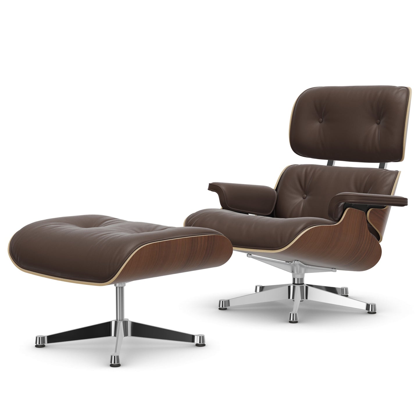 Lounge Chair & Ottoman Black Pigmented Walnut