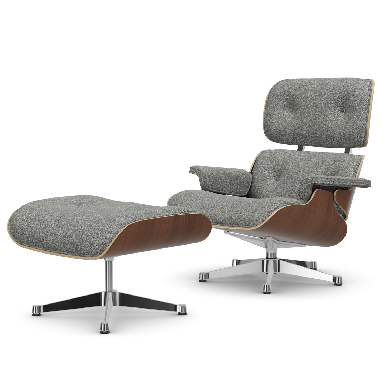 Lounge Chair & Ottoman Black Pigmented Walnut