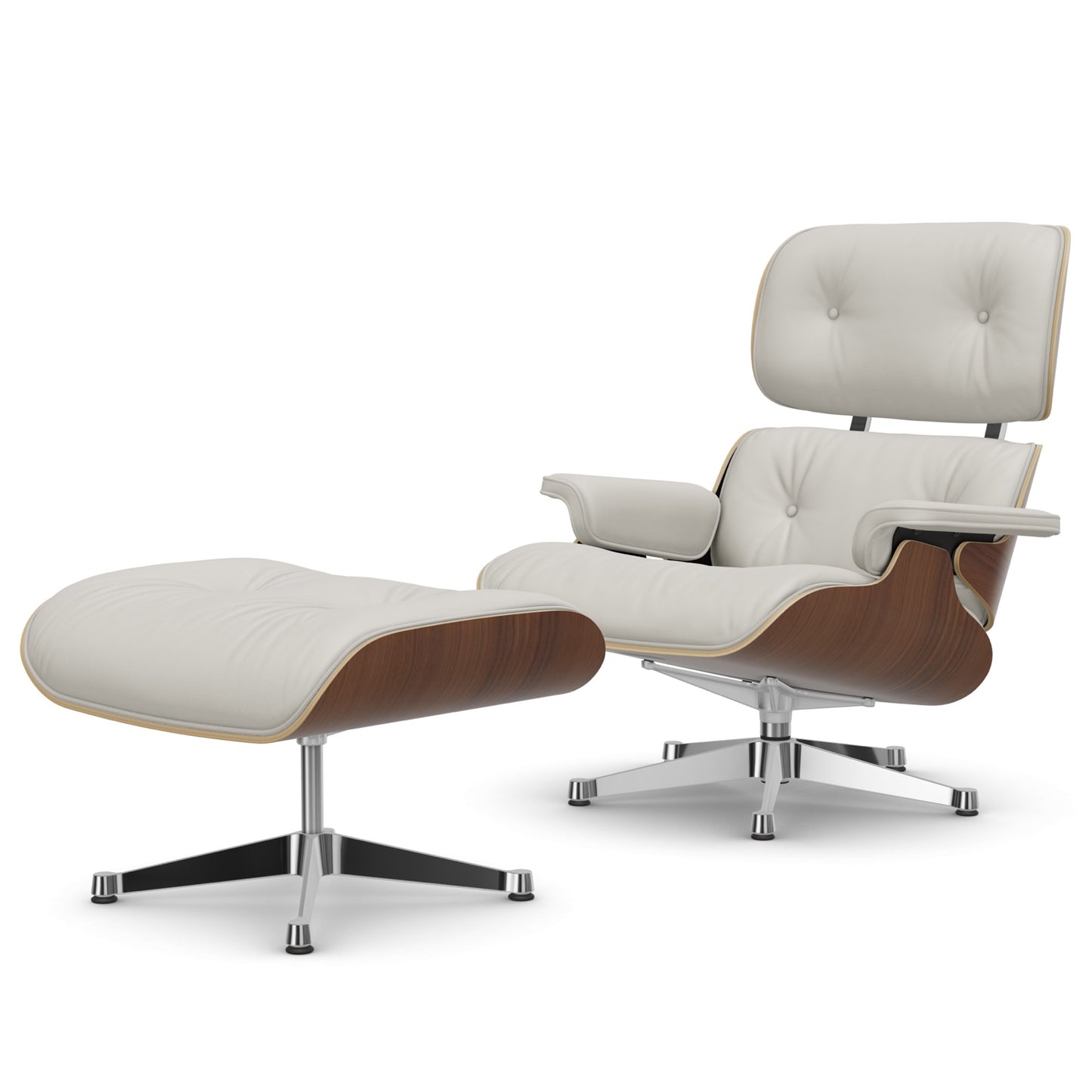 Lounge Chair & Ottoman Black Pigmented Walnut