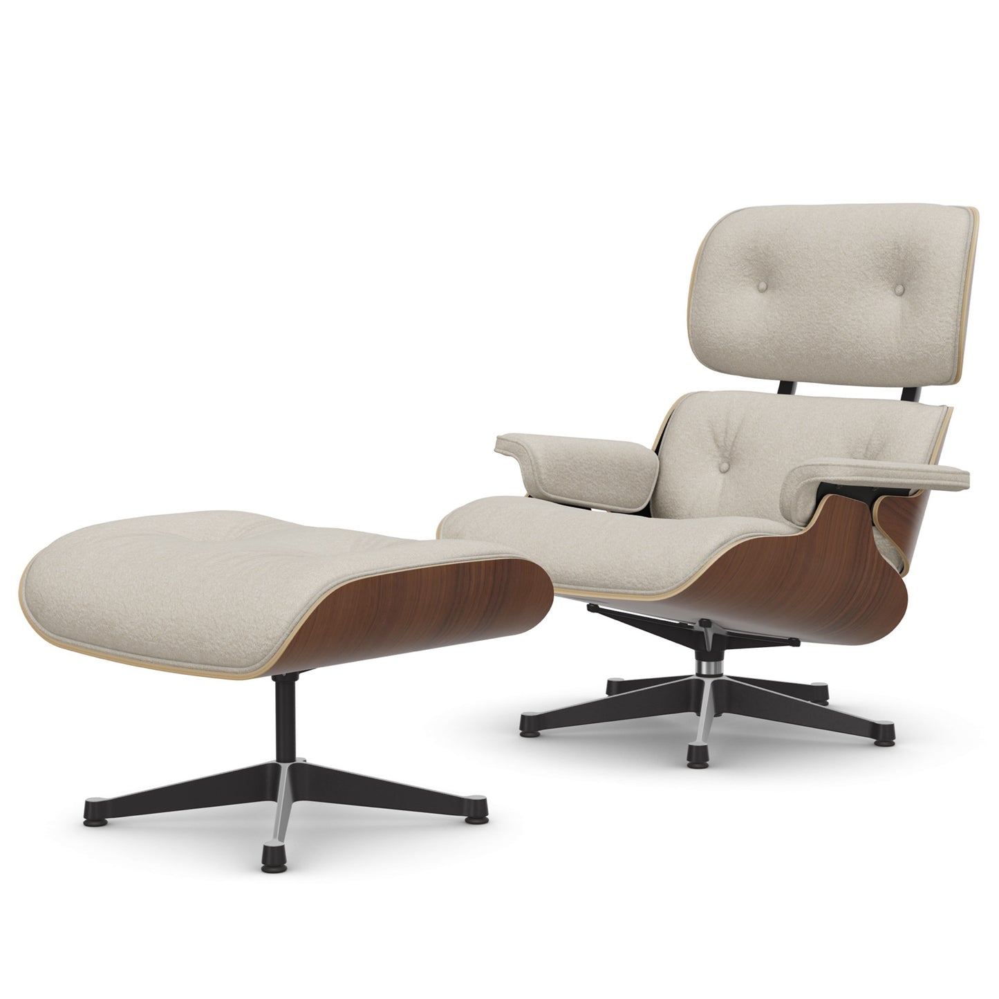 Lounge Chair & Ottoman Black Pigmented Walnut