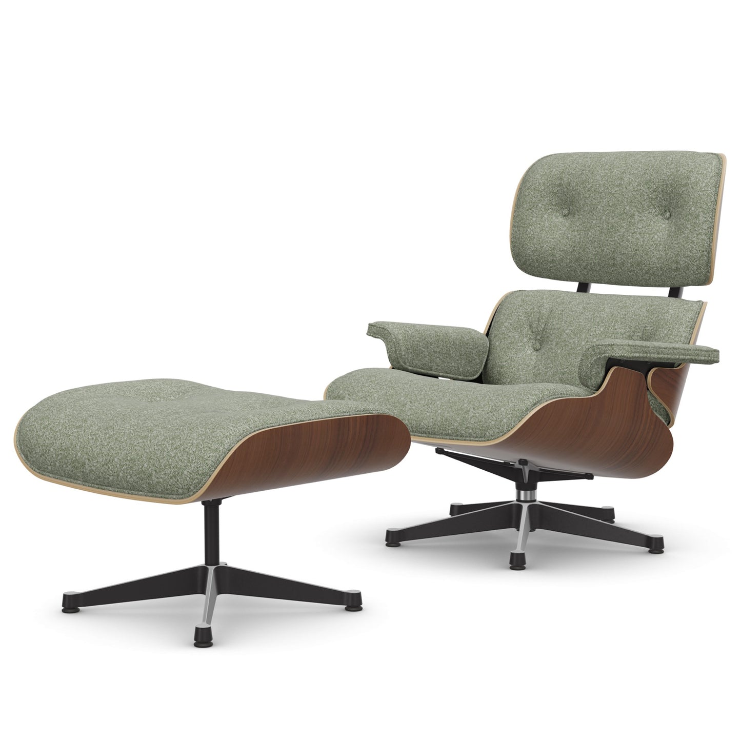 Lounge Chair & Ottoman Black Pigmented Walnut