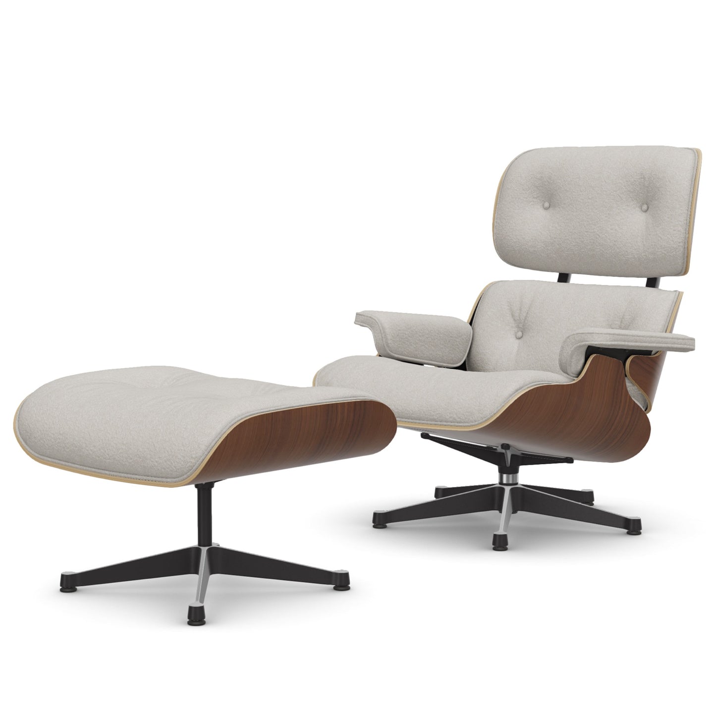 Lounge Chair & Ottoman Black Pigmented Walnut