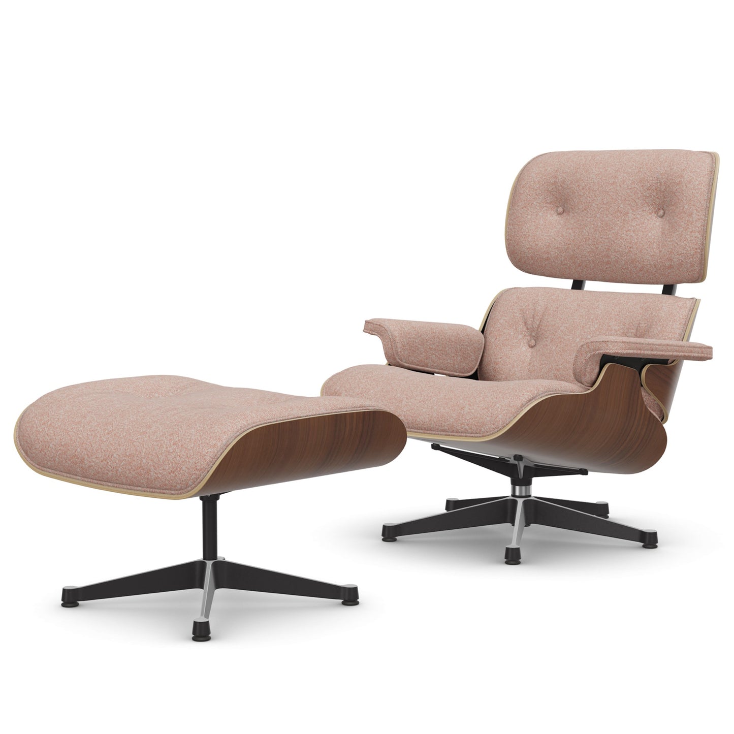 Lounge Chair & Ottoman Black Pigmented Walnut
