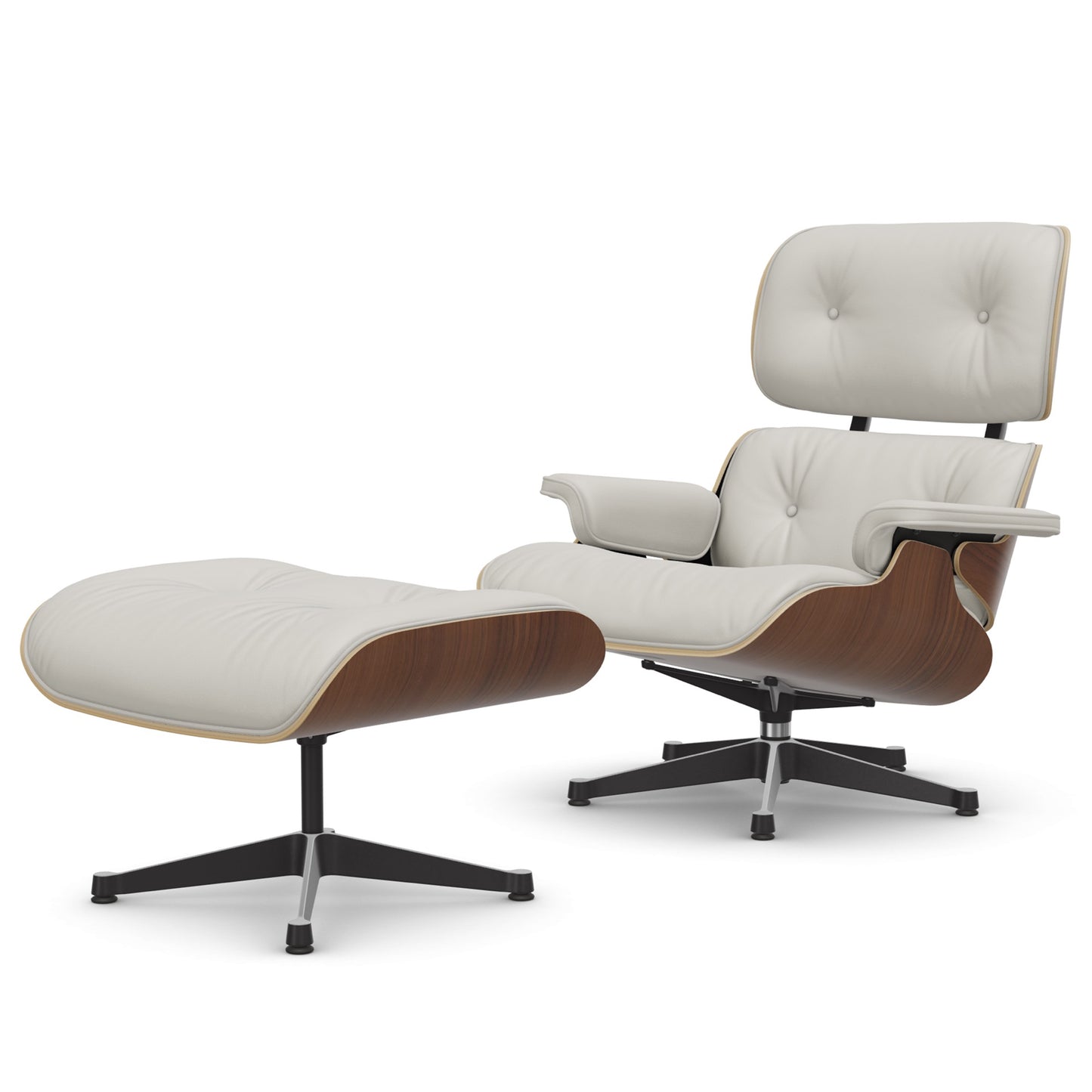 Lounge Chair & Ottoman Black Pigmented Walnut