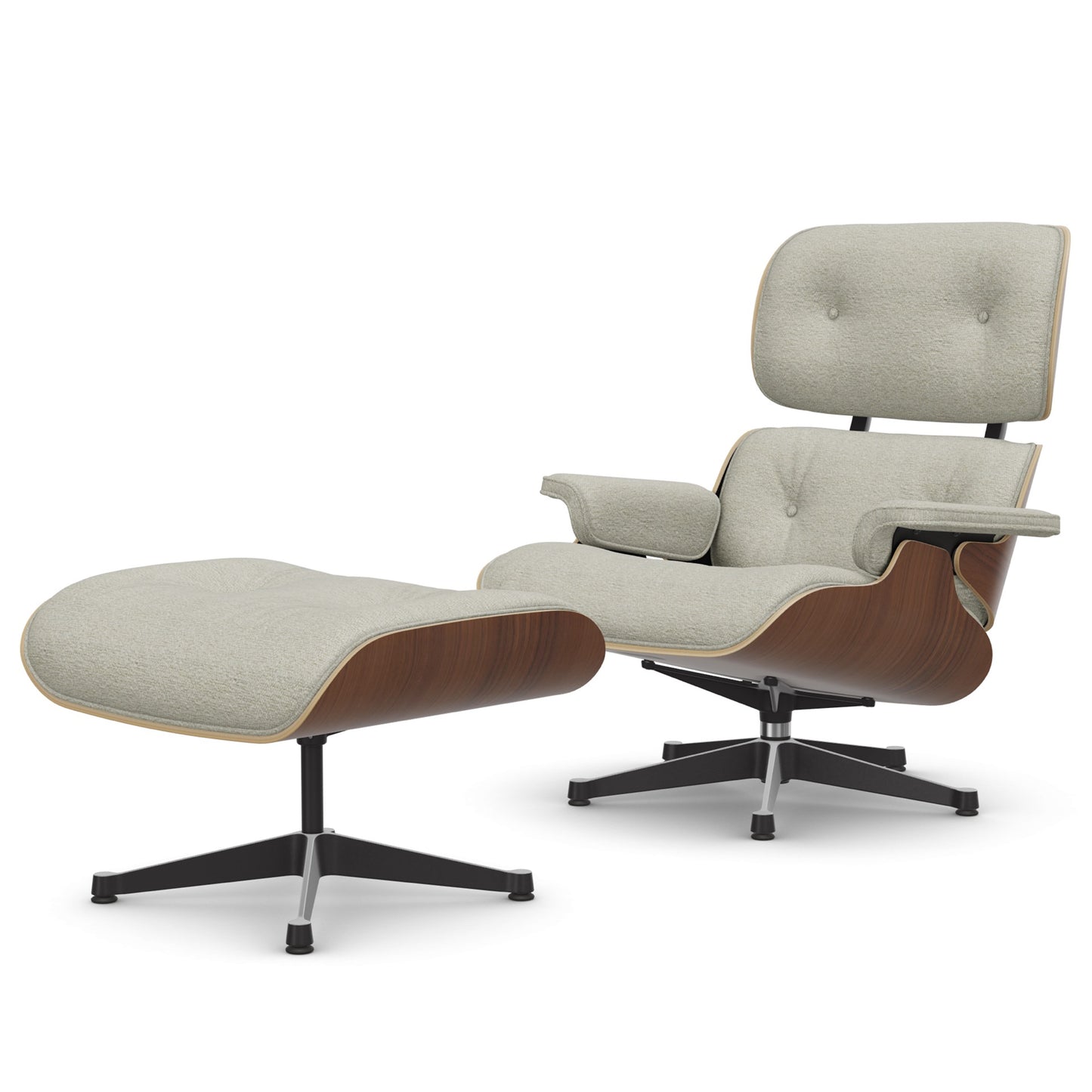 Lounge Chair & Ottoman Black Pigmented Walnut