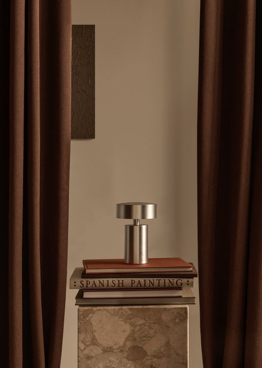 Column Table Lamp, Portable