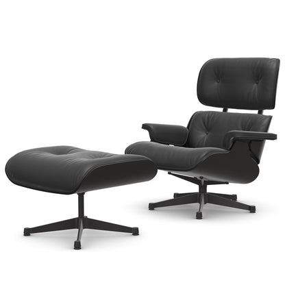 Lounge Chair & Ottoman Esche Schwarz