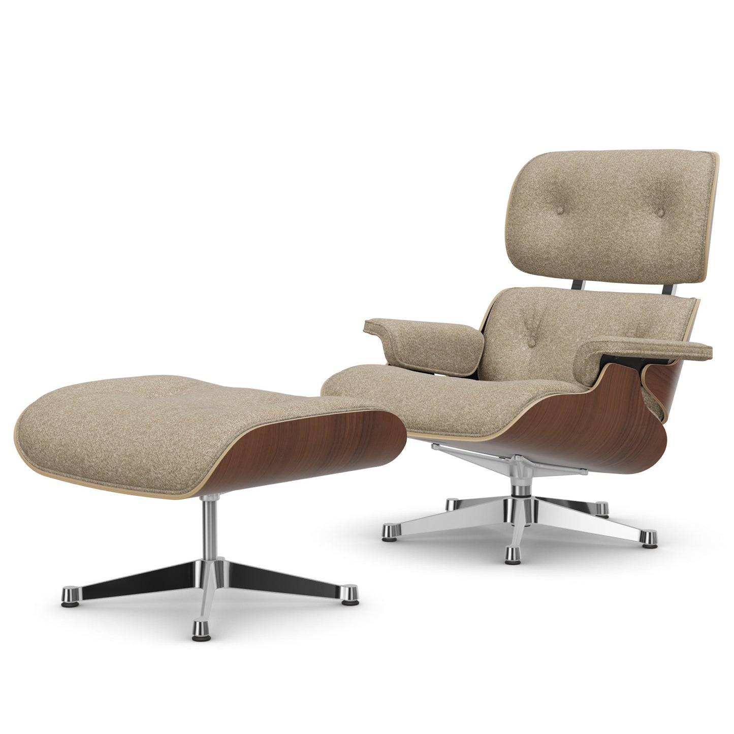 Lounge Chair & Ottoman Black Pigmented Walnut